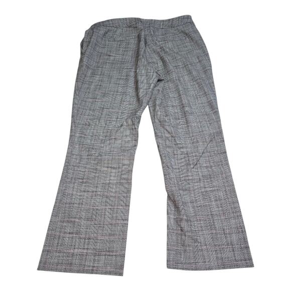 Tahari Grey and Pink Plaid Women's Career Academia Pants Size 14P‎ Petite New+ - Picture 5 of 12